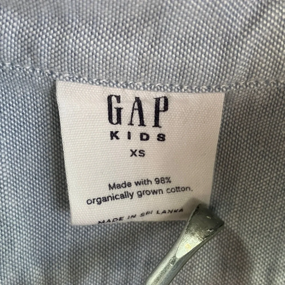 GAP Kids Light Blue & White Button Down Shirts, Pair
